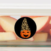 Pompoen die een luipaard Pet dragen Labels (Aangebracht)