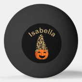 Pompoen die een luipaard Pet dragen Pingpongbal (Achterkant)