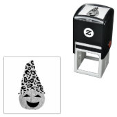 Pompoen die een luipaard Pet dragen Zelfinktende Stempel (In situ)