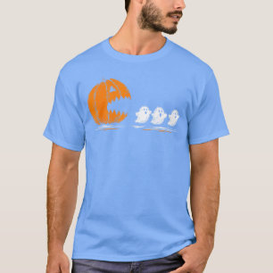 Pompoen die spoken achtervolgt Grappige Jack o Lan T-shirt