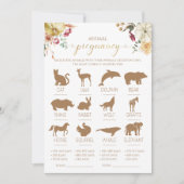 Pompoen Dierlijke Zwangerschap Herfst Baby shower Kaart (Voorkant)