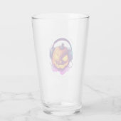 Pompoen DJ Feest Glas (Achterkant)