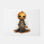 Pompoen Doll Halloween Sticker Deurmat (Voorkant)