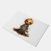 Pompoen Doll Halloween Sticker Deurmat (Schuin)