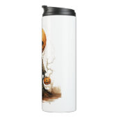 Pompoen Doll Halloween Sticker Thermosbeker (Geroteerd rechts)