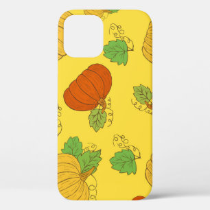 Pompoen Doodle: Hand getekend naadloos Case-Mate iPhone Case
