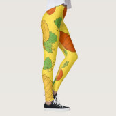 Pompoen Doodle: Hand getekend naadloos Leggings (Rechts)