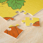 Pompoen Doodle: Hand getekend naadloos Legpuzzel (Zijkant)