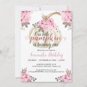 Pompoen draaien één Waterverf bloemig Kaart (Voorkant)