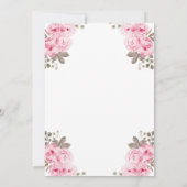 Pompoen draaien één Waterverf bloemig Kaart (Achterkant)