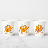 Pompoen draaien papieren bekers