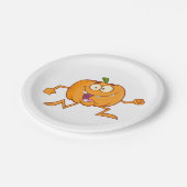 Pompoen draaien papieren bordje (Gekanteld)