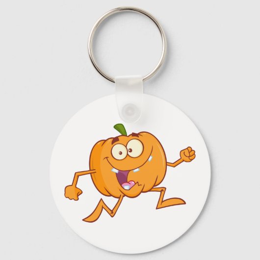 Pompoen draaien sleutelhanger (Voorkant)