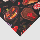 Pompoen Dracula Griezeld Grut Halloween Tissuepapier (Detail)