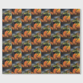 Pompoen Dragon Cauldron Halloween Cadeaupapier (Vlak)