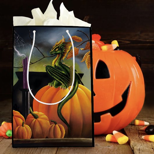 Pompoen Dragon Cauldron Halloween Medium Cadeauzakje