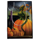 Pompoen Dragon Cauldron Halloween Medium Cadeauzakje (Voorkant)