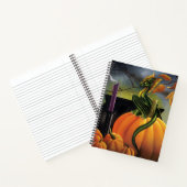 Pompoen Dragon Cauldron Halloween Notitieboek (Binnen)
