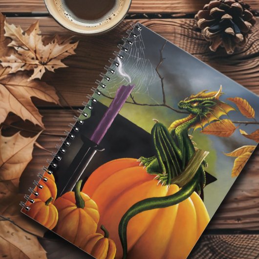 Pompoen Dragon Cauldron Halloween Notitieboek