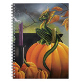 Pompoen Dragon Cauldron Halloween Notitieboek (Voorkant)