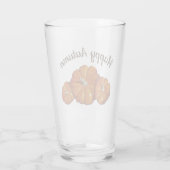 pompoen-Drink glas (Achterkant)