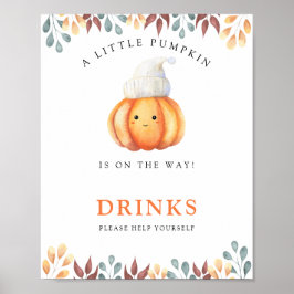 Pompoen - Drinken helpen jezelf Poster