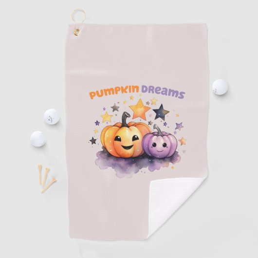 Pompoen dromen golfhanddoek (Insitu)