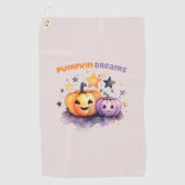 Pompoen dromen golfhanddoek (Voorkant)