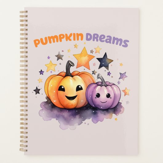 Pompoen dromen planner (Voorkant)