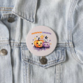 Pompoen dromen ronde button 7,6 cm (In situ)