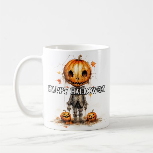 Pompoen Duivel | Gelukkig Halloween Koffiemok (Links)