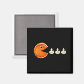 Pompoen E Eet Geklopte Room Grappig Magneet (Voorkant / Achterkant)