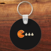 Pompoen E Eet Geklopte Room Grappig Sleutelhanger (Voorkant)