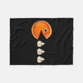 Pompoen E Eet Witte Slagroom Grappig Fleece Deken (Voorkant (Horizontaal))