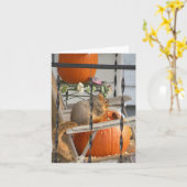 pompoen-eekhoornkaart kaart (Gele Bloem)