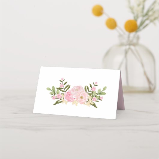 Pompoen Eerste 1e Verjaardag Roze & Goud Baby show Plaatskaartje (Achterkant)