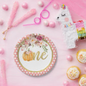 Pompoen eerste verjaardag Bord papier - Florence S (Feest)