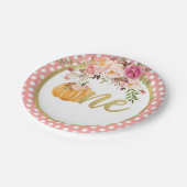 Pompoen eerste verjaardag Bord papier - Florence S (Gekanteld)