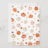 Pompoen Eerste Verjaardag Dankjewelkaart Kaart (Achterkant)