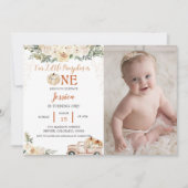 Pompoen Eerste Verjaardag Onze Kleine Pompoen Is E Kaart (Voorkant)