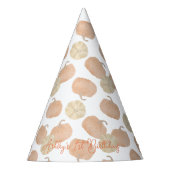 Pompoen eerste verjaardag partij Petten Feesthoedjes (Voorkant)