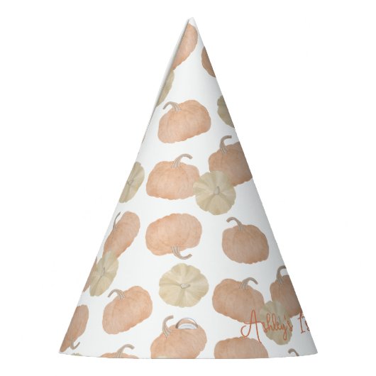 Pompoen eerste verjaardag partij Petten Feesthoedjes (Links)