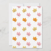 Pompoen Eerste verjaardagsuitnodiging Herfst Herfs Kaart (Achterkant)