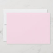 Pompoen Eerste Verjaardagsuitnodiging Roze Kaart (Achterkant)