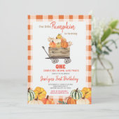 Pompoen eerste vogeldag kaart (Staand voorkant)