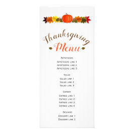 Pompoen, eikels en vallen laat Thanksgiving menu