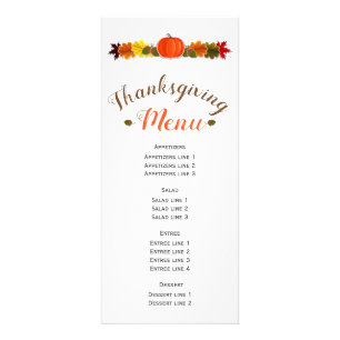 Pompoen, eikels en vallen laat Thanksgiving menu