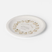 Pompoen Elegante Herfst Herfst Baby shower Papieren Bordje (Gekanteld)