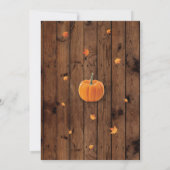 Pompoen Elke Leeftijd Herfst Verjaardagsfeest Foto Kaart (Achterkant)