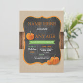 Pompoen elke zondag een jongen of meisje uit te no kaart (Staand voorkant)